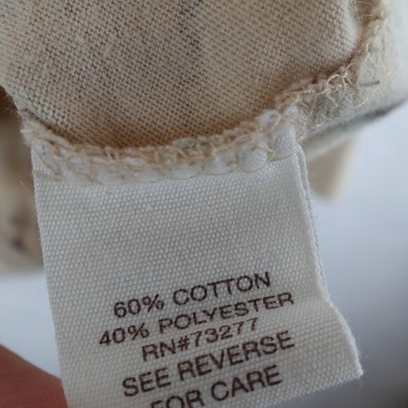 Mudd Vintage Shirt Womens Medium Long Sleeve Brown Blue Tan Animal Print Y2K 90s - Picture 6 of 11